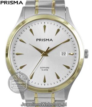 P.1653 Prisma Heren Horloge Staal Bicolor