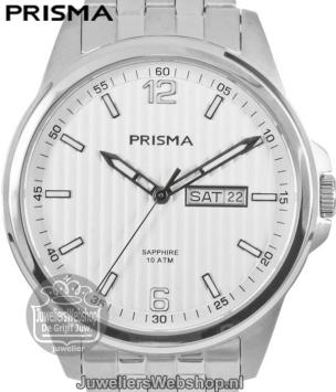 P.1663 Prisma Heren Horloge Staal