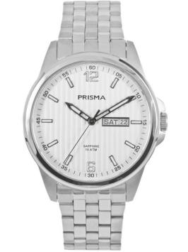 Prisma Herenhorloge P.1663 Pattern Steel Zilver