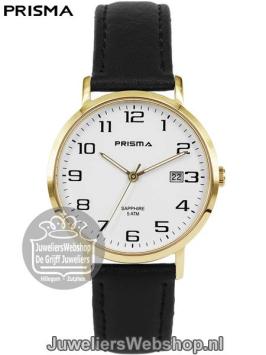 Prisma Horloge P1744 Journey Heren Goud Wit