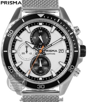 P.1325 Prisma Heren Horloge Staal Chrono