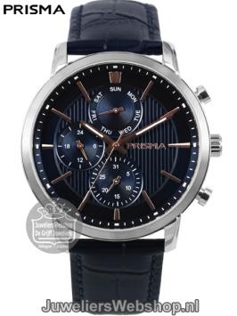 Prisma Herenhorloge Traveller Refined Blauw P.1589