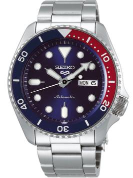 Seiko 5 Sports Automatic horloge SRPD53K1 Blauw met Rood