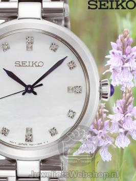 Seiko Dameshorloge SRZ529P1 Parelmoer en Diamant