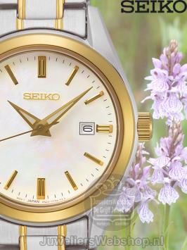 Seiko Dameshorloge SUR636P1 Staal Bicolor