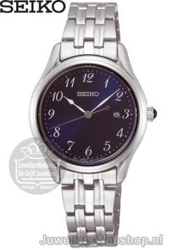 Seiko Dameshorloge SUR641P1 Staal Blauw