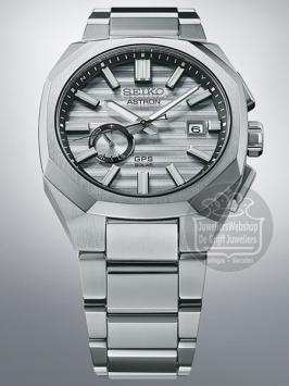 seiko astron SSJ017J1 gps solar world-time horloge heren zilver