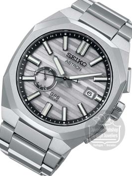 seiko astron SSJ017J1 gps solar world-time horloge heren zilver