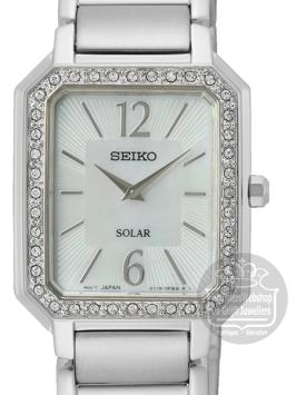 Seiko Solar Dameshorloge SUP465P1 Parelmoer