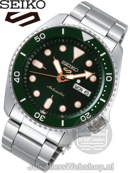 Seiko 5 Sports Automatic horloge SRPD63K1 Groen