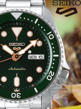 Seiko 5 Sports Automatic horloge SRPD63K1 Groen