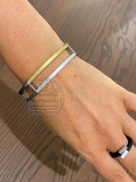 step by step 500220 armband buizen grijs zilver goud