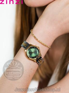 Zinzi Classy Mini Horloge Bicolor Groen ZIW1235