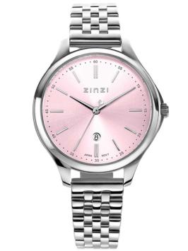 Zinzi Classy Horloge Zilver ZIW1041 Roze