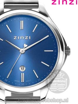 Zinzi Classy Horloge Zilver ZIW1042 Blauw