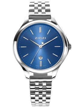 Zinzi Classy Horloge Zilver ZIW1042 Blauw