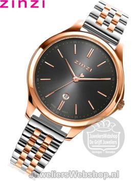 Zinzi Classy Horloge Bicolor Rose Grijs ZIW1027