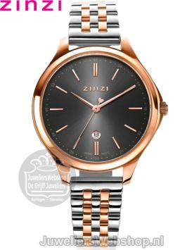 Zinzi Classy Horloge Bicolor Rose Grijs ZIW1027