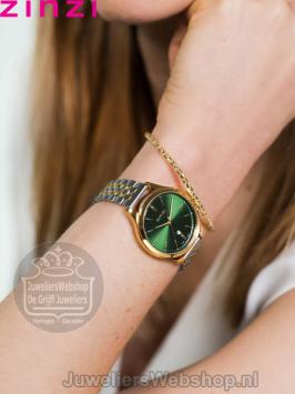 Zinzi Classy Horloge Bicolor Groen ZIW1035