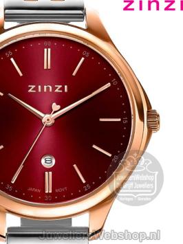 Zinzi Classy Horloge Bicolor Rose Rood ZIW1038