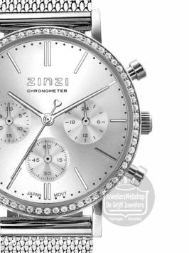 Zinzi Chrono Grace Horloge Zilver ZIW1602