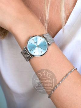 zinzi ziw545m roman horloge ijsblauw